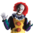 Pennywise clown IT costume and pennywise mask - Halloween