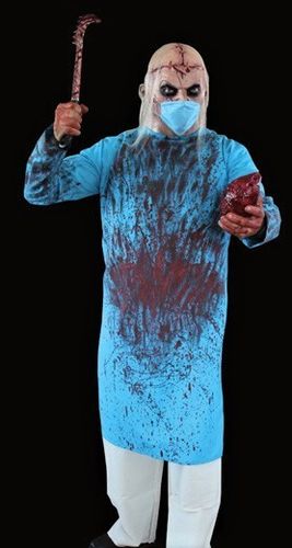 Bloody Surgeon adult Halloween Costume with mask