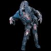 Zombie horror costume with zombie mask
