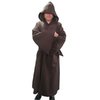 Hooded cloak  Robe brown with hood - Halloween
