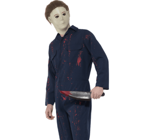 Michael Myers costume BOILER SUIT with MASK and KNIFE
