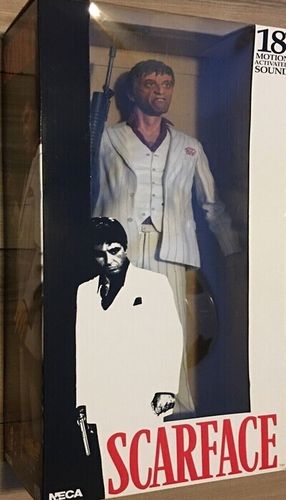 Scarface 18" Figure with Sound White Tuxedo ex display figure