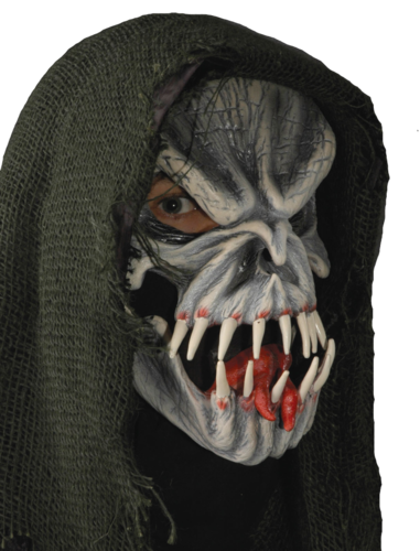 Horror mask 'Evil' with hood - Halloween