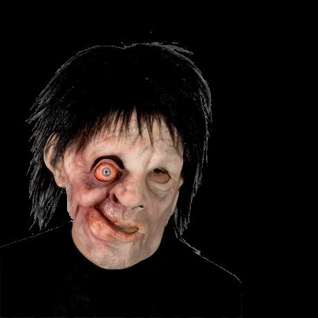'Hunch back' horror mask with hair - Halloween
