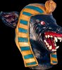 Anubis el chacal egipcio, el gigante de látex máscara