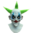 alte Clown Vollkopf Clown Maske