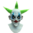 Old clown Shorty horror movie clown mask - CLOWN