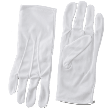 Ein Paar weiße Handschuhe für Erwachsene - Paar weiße
