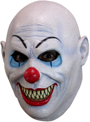 lächelndes Gesicht böse Clown Maske
