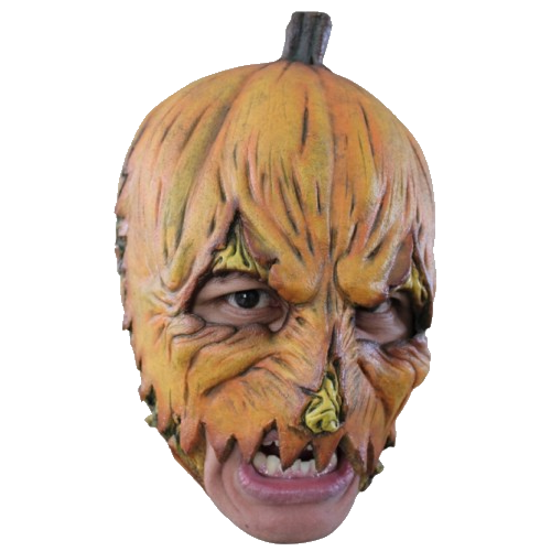 pumpkin pieno maschera sottogola in gomma testa