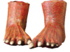 Devil Monster / zombie feet shoe covers - Halloween
