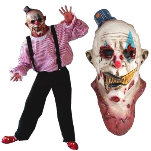Clown horror costume with mask - Halloween costume clown horror