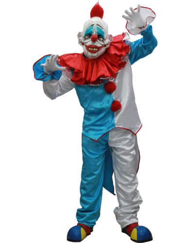 Insane clown deluxe horror costume with mask - Halloween