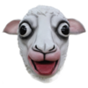 Schaf-latex-Tiermaske Schaf Latex-Tiermaske- Schaf realistische