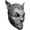 maschera horror di Halloween lupo d'argento maschera di orrore