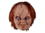 Chucky bambola mascherina di orrore con i capelli