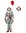 Pennywise It (2017) figurine de pitre clown vêtue de 20 cm