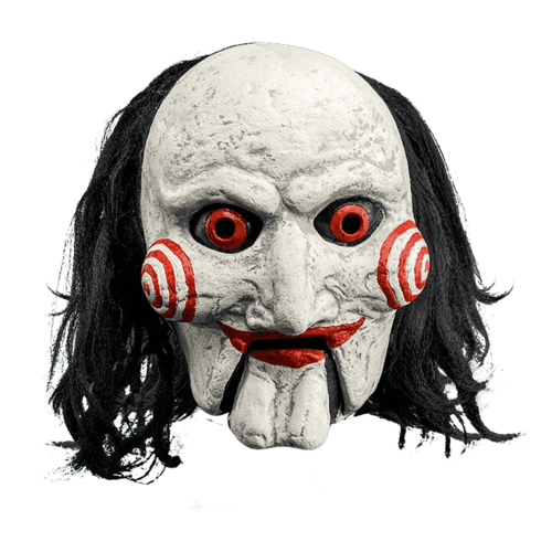 SAW - Masque de marionnette Billy à bouche mobile d'horreur