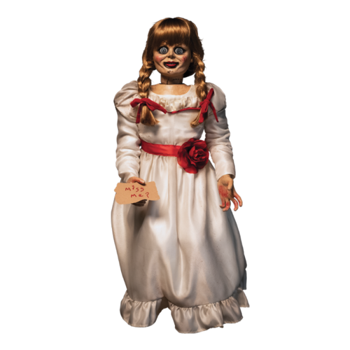 Replica della bambola Annabelle a grandezza naturale 100 cm