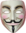 V for Vendetta mask Anonymous movie hacker cream - Horror
