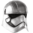 CAPTAIN PHASMA Helmet First Order Star wars 2pce movie mask