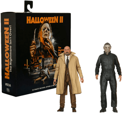 Figura Halloween1981 set 18cm Michael Myers y Dr Loomis Halloween