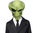 Green UFO alien hard plastic face mask alien mask