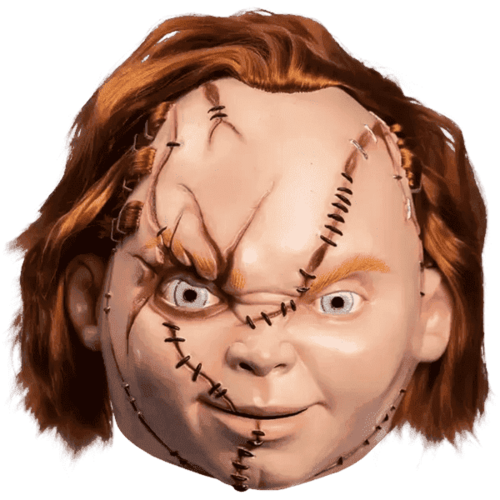 Der Fluch von Chucky vernarbte Chucky-Maske Film