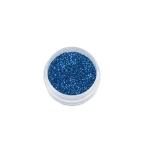 Glitterpoeder Royalblauw gemengd met acryl.
