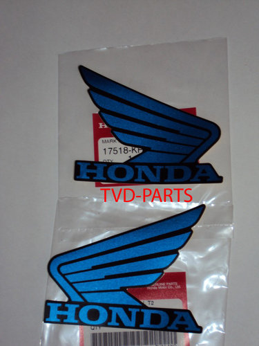 Stickerset Honda wings blauw Honda MB MT MTX NSR MBX (103x83 mm)
