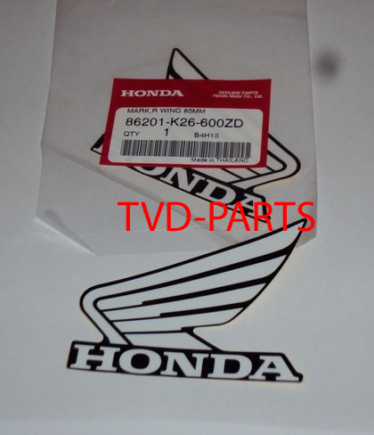 Honda wing set black/white 85mm
