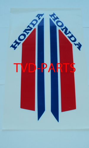 Fuel tank sticker Honda MT 1979-1983 white r/w/b
