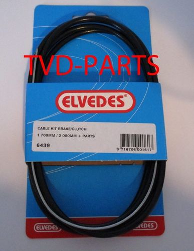 Clutch cable universal Elvedes 2m