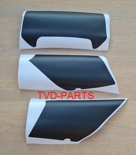 Plastic cover decal set Honda MT black (mat)