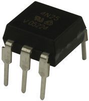 4N25 Optocoupler; THT; Channels:1; Out: transistor; Uinsul:5.3kV; DIP6