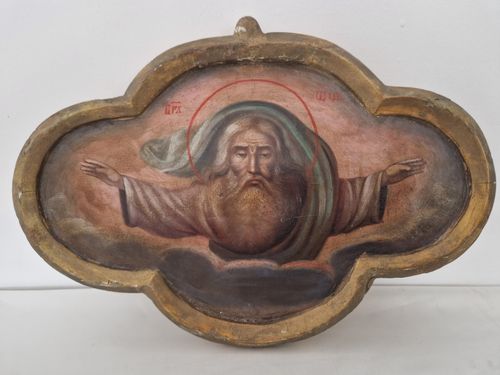 Icoon met afbeelding van God de Vader, '19e eeuw