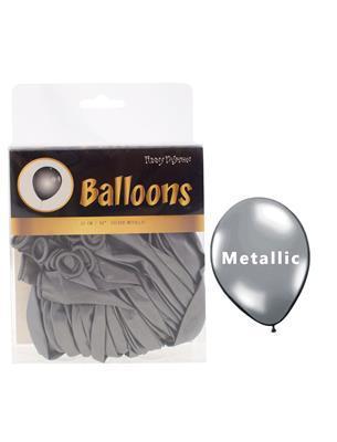 Ballon 40 stuks zilver metallic