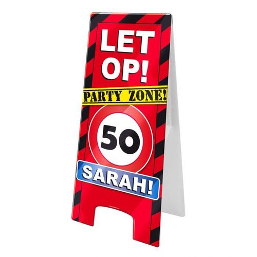 Warning sign - Sarah