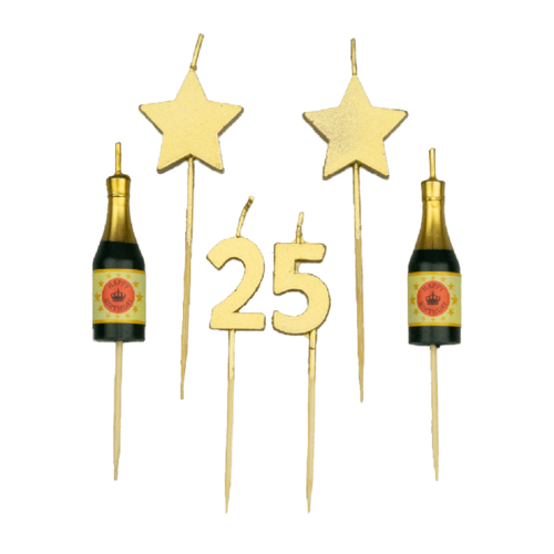 Party cake candles - 25 jaar