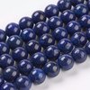 Lapis lazuli,  ronde kralen, 10mm. Verkocht per streng van ca. 20cm