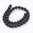 Zwarte onyx, ronde kralen, 10mm, rijggat 1mm. Per snoer van 40cm