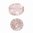 Celestial kristal, roze, ovale kraal, 27x21mm