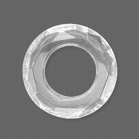Celestial kristal, donut, rond 30mm, helder