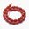 Rood agaat, licht gefacetteerde kraal in rijstvorm, 12x8mm. Per snoer van ca. 38cm