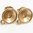 Rose goudplated oorstekers met oog, geschikt voor Swarovski steen SS39 van 8mm. DQ kwaliteit