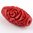 Natuurstenen kralen, rood Cinnabar, handgesneden kralen van 28x14mm. Verkocht per 25 stuks