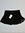 Ladies bicycle short with mesh skirt overlay – black