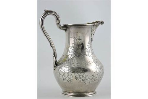 VERKOCHT Antiek zilveren roomkannetje, 1e gehalte, W.K. Reid London 1852