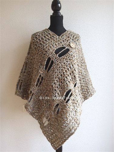 PATR0976 - Crochetpattern (US) - Poncho
