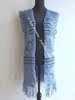 PATR1077 - Long gilet / vest without sleeves - Boho / Ibiza style